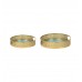 Round Green Pichwai Tray Set of 2